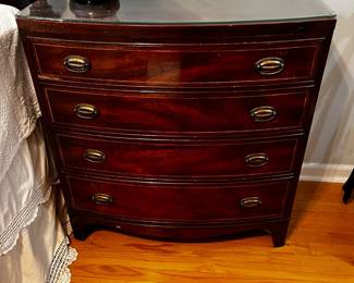 #20 Heritage home mahogany 4 drawer chest 33x18x31 $175.00