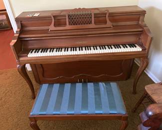 Chickering Upright Piano with Bench . Make offer .