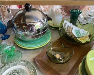 MCM items & colorful glass