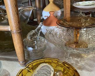 Amber glass & unique items