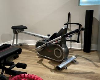 rower, treadmill, stationary bike, stepper