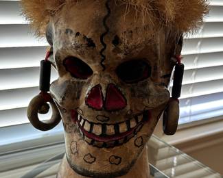 Wooden Mexican Day of the Dead Decor