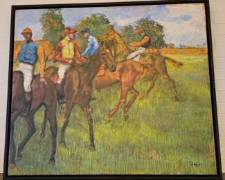 Edgar Degas's 'Before the Race' print on canvas