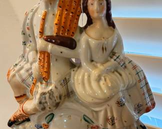 Antique Flat Back Staffordshire Highlander