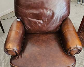Matching leather chair