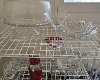 Variety of glassware