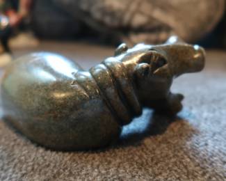 Polished stone carving likely brought back from African travels. Sold individually or as a set.