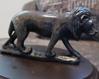 Polished stone carving likely brought back from African travels. Sold individually or as a set.