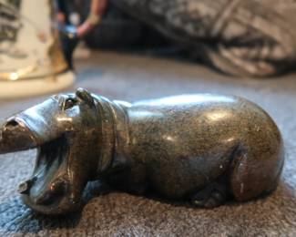 Polished stone carving likely brought back from African travels. Sold individually or as a set.