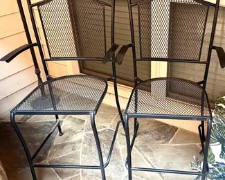 Tall metal stools