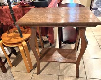 Antique oak side table, nested tables, etc.