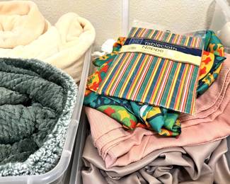 Blankets, table cloths, etc.