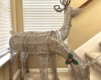 Reindeer yard art
