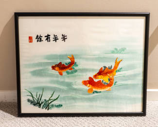Framed art embroidered 15.00