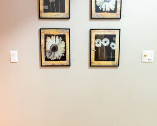 Framed flower prints 6 for 35.00