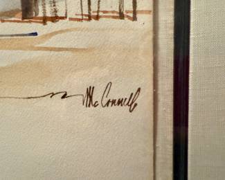 McConnell original watercolor