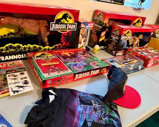 Great Jurassic Park collectibles in new boxes from original movie