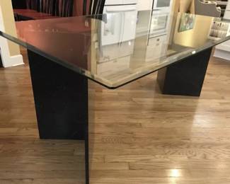 Glass table. HEAVY we will keep it wrapped and have blankets for you 