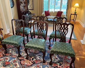6 Chipppendale dining chairs by Bevan Funnell