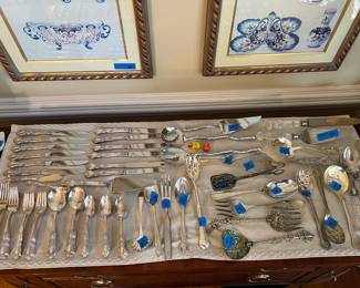 1848 Rogers Bros silver plate flat ware “Heritage,” 120 pieces