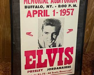 Elvis Presley Concert Poster