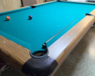 AVAILABLE FOR PRESALE - Pool Table with Accessories  $150