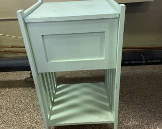Painted wood shelf