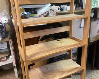 Wood storage shelf