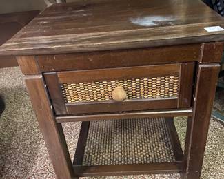 Wood side table