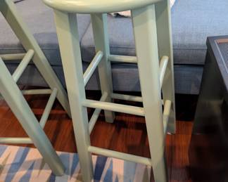 Pair of wooden stools