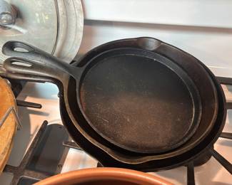 Cast iron pans