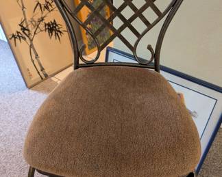 One of three bar height chairs