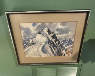 Watercolors by listed artist Cecile R Johnson