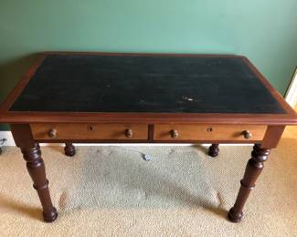 Mid 19th Boston desk with cabinet maker stamp