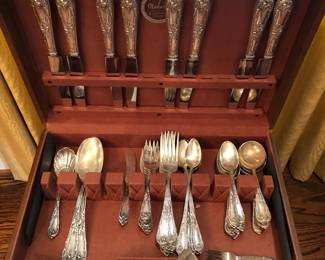 Sterling silver flatware set
