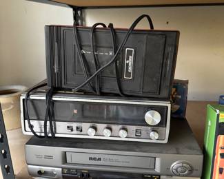 DVD player, cassette player, radio