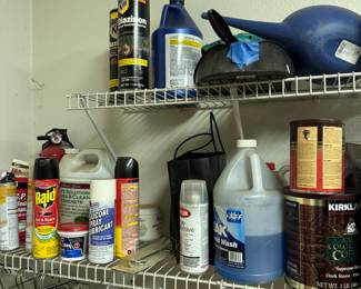 Cleaning supplies and chemicals