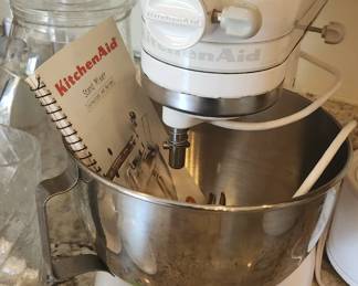 KitchenAid with many accessories