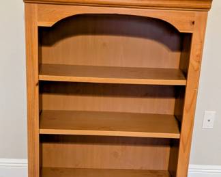 Solid Wood Bookcase - $120 - 32 wide, 13.75" deep, 45.5" tall.