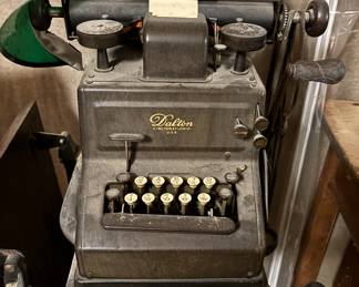 Antique stenographer with stand