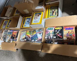 Vintage Sci Fi Analog magazines