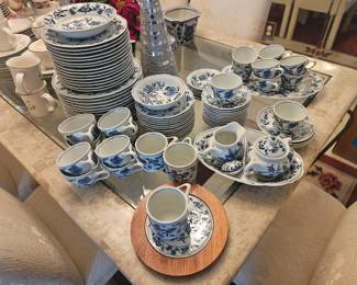 We have a 108 piece Blue Danube Japan China collection. $500 for everything. That means each piece is $4.62. much lower than comparison pieces