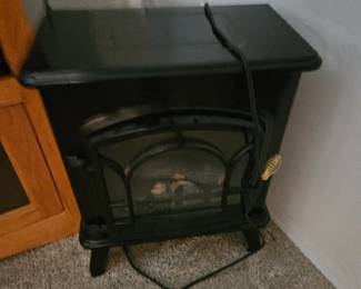 We have two portable little fireplaces, $45 each