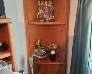 Matches the bookshelf, also matches the desk.
