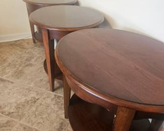 These three matching end tables are at last week's estate sale in riverway off of US1. We're running a deal of $125 for all three