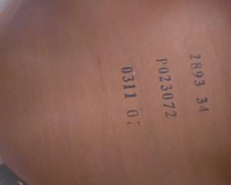 Here's the identification numbers underneath the end tables
