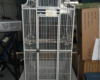 Large Bird cage on wheels