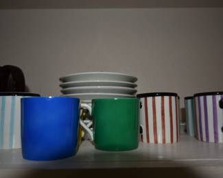 Espresso cups and saucers