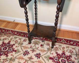 Barley Twist Drop-leaf Side Table