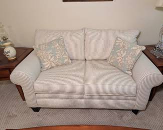 Striped Loveseat
